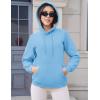 imageMAGCOMSEN Womens Hoodies Thick Fleece Lined Hooded Sweatshirt Warm Sherpa Lined Heavyweight Pullover with PocketSky Blue