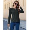 imageMAGCOMSEN Womens Long Sleeve Shirts UPF 50 Sun Protection Quick Dry Athletic Running Workout Tops Rash GuardBlack