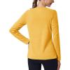 imageMAGCOMSEN Womens Long Sleeve Shirts UPF 50 Sun Protection Quick Dry Athletic Running Workout Tops Rash GuardGinger