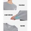 imageMAGCOMSEN Womens Long Sleeve Shirts UPF 50 Sun Protection Quick Dry Athletic Running Workout Tops Rash GuardLight Grey
