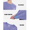 imageMAGCOMSEN Womens Long Sleeve Shirts UPF 50 Sun Protection Quick Dry Athletic Running Workout Tops Rash GuardLight Purple