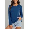 imageMAGCOMSEN Womens Long Sleeve Shirts UPF 50 Workout Tops Sun Protection Athletic Running Swim Rash GuardDark Blue