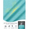 imageMAGCOMSEN Womens Long Sleeve Shirts UPF 50 Workout Tops Sun Protection Athletic Running Swim Rash GuardLight Green