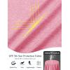 imageMAGCOMSEN Womens Long Sleeve Shirts UPF 50 Workout Tops Sun Protection Athletic Running Swim Rash GuardPink