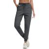 imageMAGCOMSEN Womens Sherpa Lined Sweatpants Winter Warm Fleece Pants Insulated Thermal Athletic Joggers with PocketsDark Grey