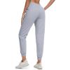 imageMAGCOMSEN Womens Sherpa Lined Sweatpants Winter Warm Fleece Pants Insulated Thermal Athletic Joggers with PocketsLight Grey