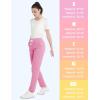imageMAGCOMSEN Womens Sherpa Lined Sweatpants with Pockets Warm Thick Fleece Winter Casual Lounge PantsPink