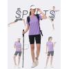 imageMAGCOMSEN Womens Short Sleeve Shirt UPF 80 Sun Protection TShirts Quick Dry Workout Gym Running TopsLight Purple