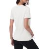 imageMAGCOMSEN Womens Short Sleeve Shirt UPF 80 Sun Protection TShirts Quick Dry Workout Gym Running TopsWhite