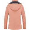 imageMAGCOMSEN Womens Ski Jacket Waterproof Insulated Snow Jacket Warm Windproof Winter Coats with Hood Fleece Lined JacketApricot