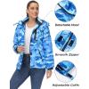 imageMAGCOMSEN Womens Ski Jacket Waterproof Insulated Snow Jacket Warm Windproof Winter Coats with Hood Fleece Lined JacketBlue Camo