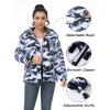 imageMAGCOMSEN Womens Ski Jacket Waterproof Insulated Snow Jacket Warm Windproof Winter Coats with Hood Fleece Lined JacketGrey Camo