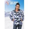 imageMAGCOMSEN Womens Ski Jacket Waterproof Insulated Snow Jacket Warm Windproof Winter Coats with Hood Fleece Lined JacketGrey Camo