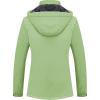 imageMAGCOMSEN Womens Ski Jacket Waterproof Insulated Snow Jacket Warm Windproof Winter Coats with Hood Fleece Lined JacketLight Green