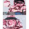 imageMAGCOMSEN Womens Ski Jacket Waterproof Insulated Snow Jacket Warm Windproof Winter Coats with Hood Fleece Lined JacketPink Camo