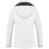 imageMAGCOMSEN Womens Ski Jacket Waterproof Insulated Snow Jacket Warm Windproof Winter Coats with Hood Fleece Lined JacketWhite