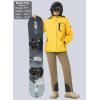 imageMAGCOMSEN Womens Ski Jacket Waterproof Insulated Snow Jacket Warm Windproof Winter Coats with Hood Fleece Lined JacketYellow
