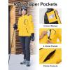 imageMAGCOMSEN Womens Ski Jacket Waterproof Insulated Snow Jacket Warm Windproof Winter Coats with Hood Fleece Lined JacketYellow
