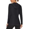 imageMAGCOMSEN Womens Sun Hoodie UPF 50 Long Sleeve Shirts for Hiking Fishing Athletic Lightweight UV HoodieBlack