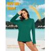 imageMAGCOMSEN Womens Sun Hoodie UPF 50 Long Sleeve Shirts for Hiking Fishing Athletic Lightweight UV HoodieEmerald Green