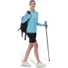 imageMAGCOMSEN Womens Sun Protection Hoodie Shirts UPF 50 Long Sleeve Top Quick Dry Lightweight for Hiking AthleticAqua Blue