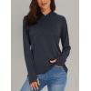imageMAGCOMSEN Womens Sun Protection Hoodie Shirts UPF 50 Long Sleeve Top Quick Dry Lightweight for Hiking AthleticBlack