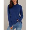 imageMAGCOMSEN Womens Sun Protection Hoodie Shirts UPF 50 Long Sleeve Top Quick Dry Lightweight for Hiking AthleticDark Blue