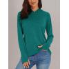 imageMAGCOMSEN Womens Sun Protection Hoodie Shirts UPF 50 Long Sleeve Top Quick Dry Lightweight for Hiking AthleticEmerald Green