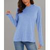 imageMAGCOMSEN Womens Sun Protection Hoodie Shirts UPF 50 Long Sleeve Top Quick Dry Lightweight for Hiking AthleticLight Blue