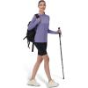 imageMAGCOMSEN Womens Sun Protection Hoodie Shirts UPF 50 Long Sleeve Top Quick Dry Lightweight for Hiking AthleticLight Purple