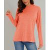 imageMAGCOMSEN Womens Sun Protection Hoodie Shirts UPF 50 Long Sleeve Top Quick Dry Lightweight for Hiking AthleticOrange