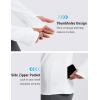 imageMAGCOMSEN Womens Thermal Shirts Long Sleeve Fleece Lined Shirt Workout Tops Athletic Base Layer Running Hiking WinterWhite