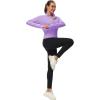 imageMAGCOMSEN Womens UPF 50 Lightweight Zip Up Jackets Cropped Athletic Workout UV Protection Sun Shirt RunningLight Purple