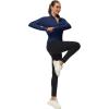 imageMAGCOMSEN Womens UPF 50 Lightweight Zip Up Jackets Cropped Athletic Workout UV Protection Sun Shirt RunningNavy
