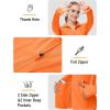 imageMAGCOMSEN Womens UPF 50 Lightweight Zip Up Jackets Cropped Athletic Workout UV Protection Sun Shirt RunningOrange