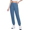 imageMAGCOMSEN Joggers for Women High Waisted Golf Pants Lightweight Hiking Pants Quick Dry Workout Running Athletic JoggersHaze Blue