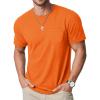imageMAGCOMSEN Mens Pocket T Shirts Cooling UPF 50 Summer Tee Shirt Short Sleeve Crewneck Tee Cotton Lightweight Casual TShirtOrange