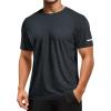 imageMAGCOMSEN Mens Workout Shirts Short Sleeve Tees Quick Dry Moisture Wicking Athletic Gym Running Crewneck TShirtBlack