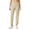 imageMAGCOMSEN Womens Golf Pants UPF 50 High Waisted Stretch 78 Ankle Dress Work Casual Slack Summer Travel Pants 5 PocketsLight Khaki