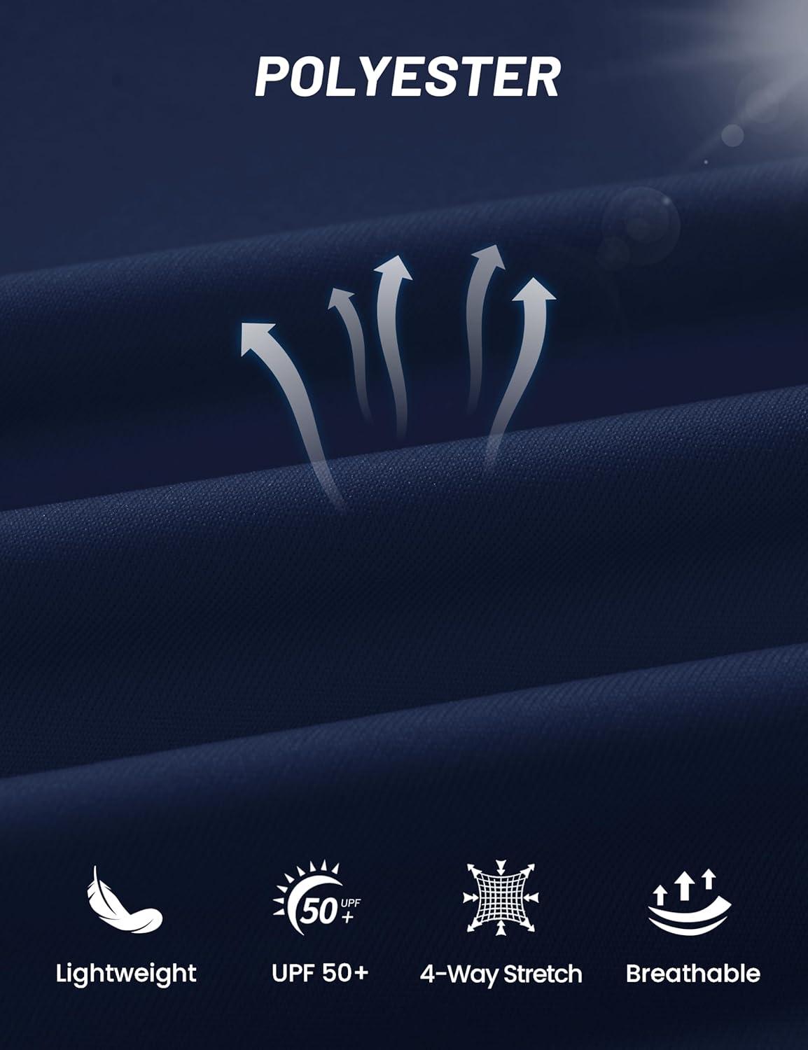 imageMAGCOMSEN 14 Zip Pullover Women Long Sleeve Quarter Zip UPF 50 Sun Shirts with Pocket Quick Dry Athletic Workout TopsNavy