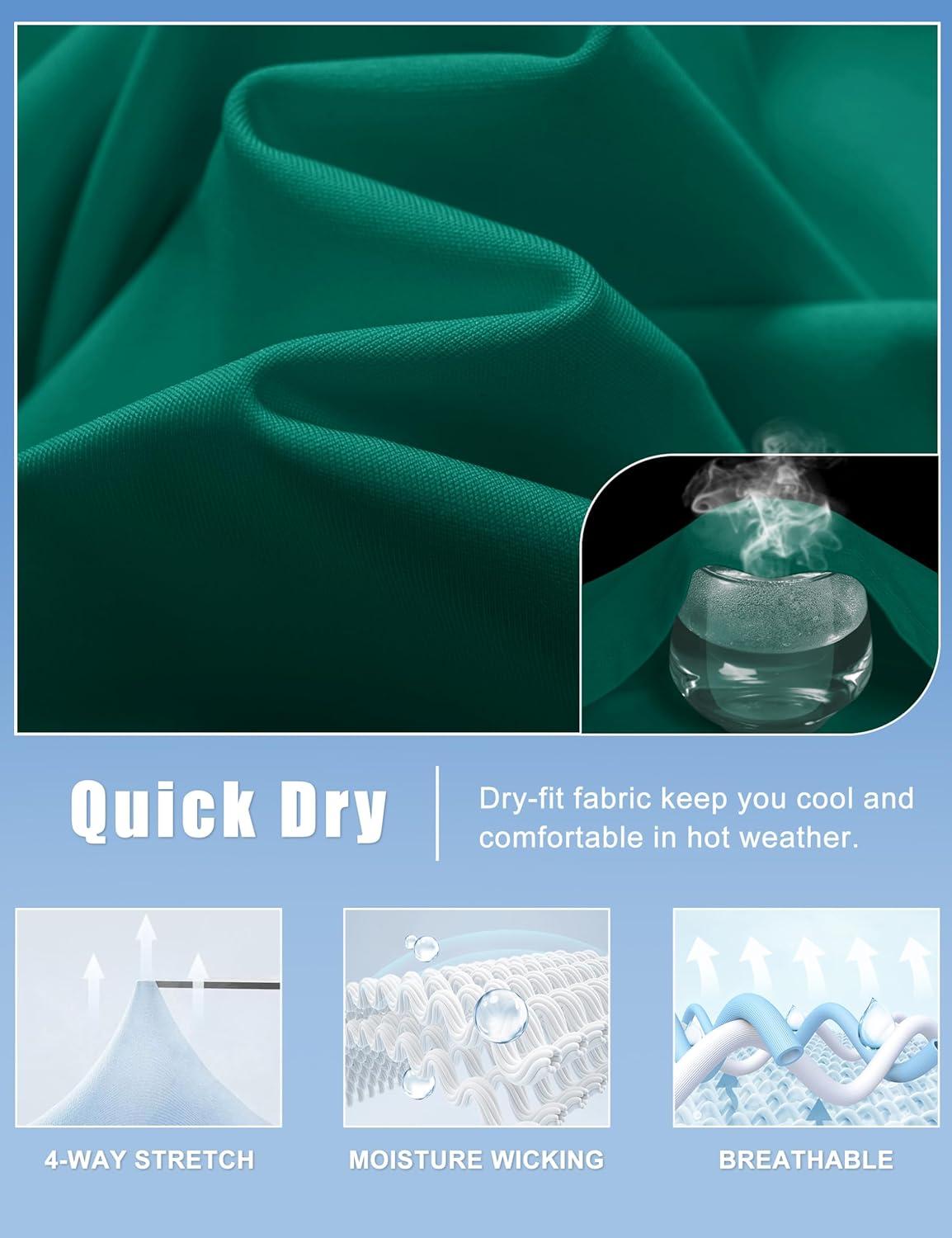 imageMAGCOMSEN Womens Golf Shirt Sleeveless Racerback Polo Shirts Zip Up UPF 50 Quick Dry Tennis Workout Athletic Tank TopsEgreen