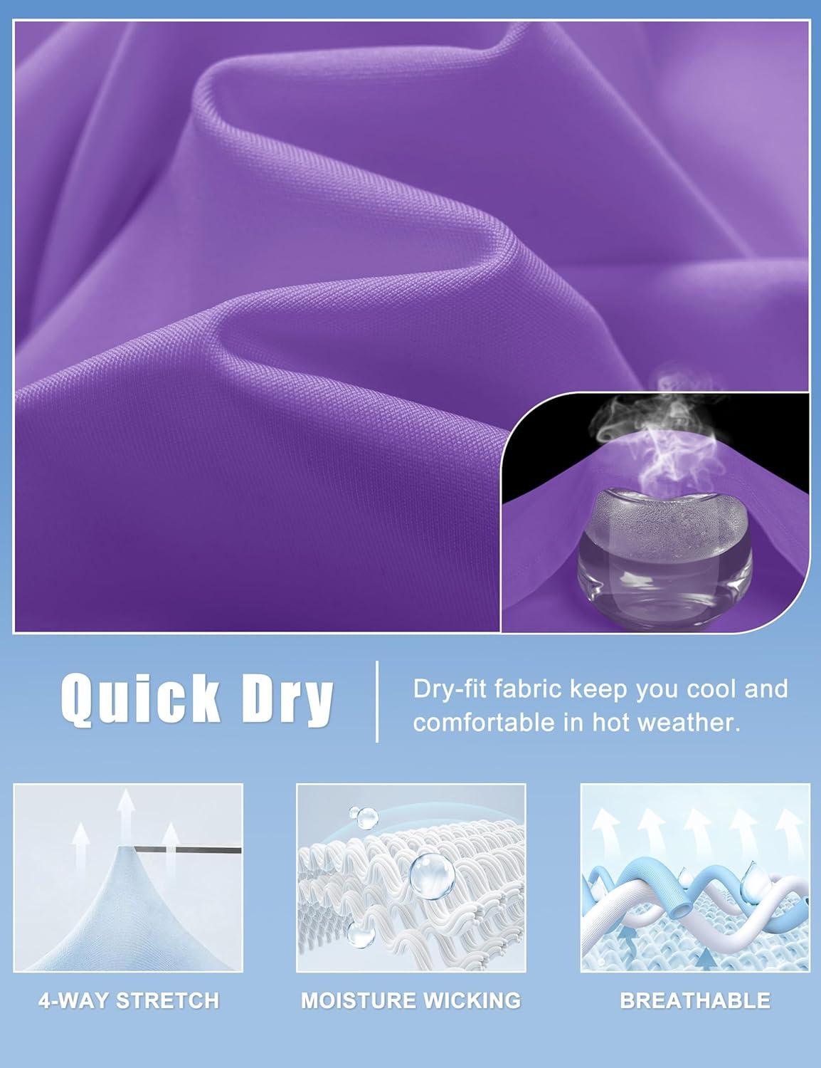 imageMAGCOMSEN Womens Golf Shirt Sleeveless Racerback Polo Shirts Zip Up UPF 50 Quick Dry Tennis Workout Athletic Tank TopsLight Purple