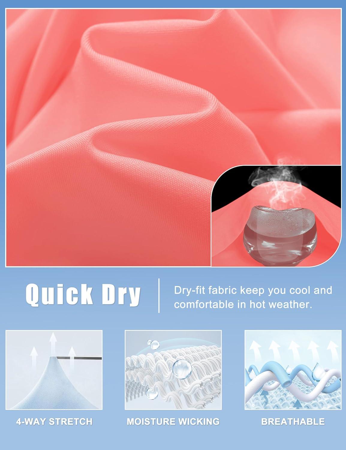 imageMAGCOMSEN Womens Golf Shirt Sleeveless Racerback Polo Shirts Zip Up UPF 50 Quick Dry Tennis Workout Athletic Tank TopsPink