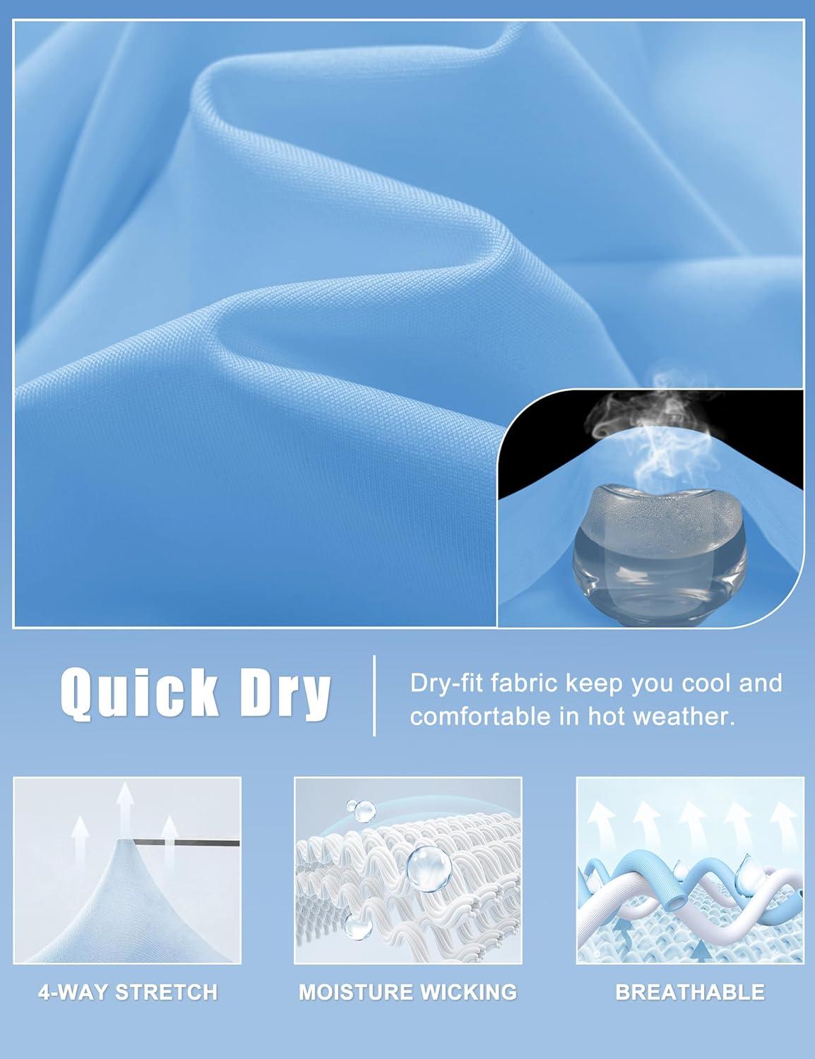 imageMAGCOMSEN Womens Golf Shirt Sleeveless Racerback Polo Shirts Zip Up UPF 50 Quick Dry Tennis Workout Athletic Tank TopsWaterfblue