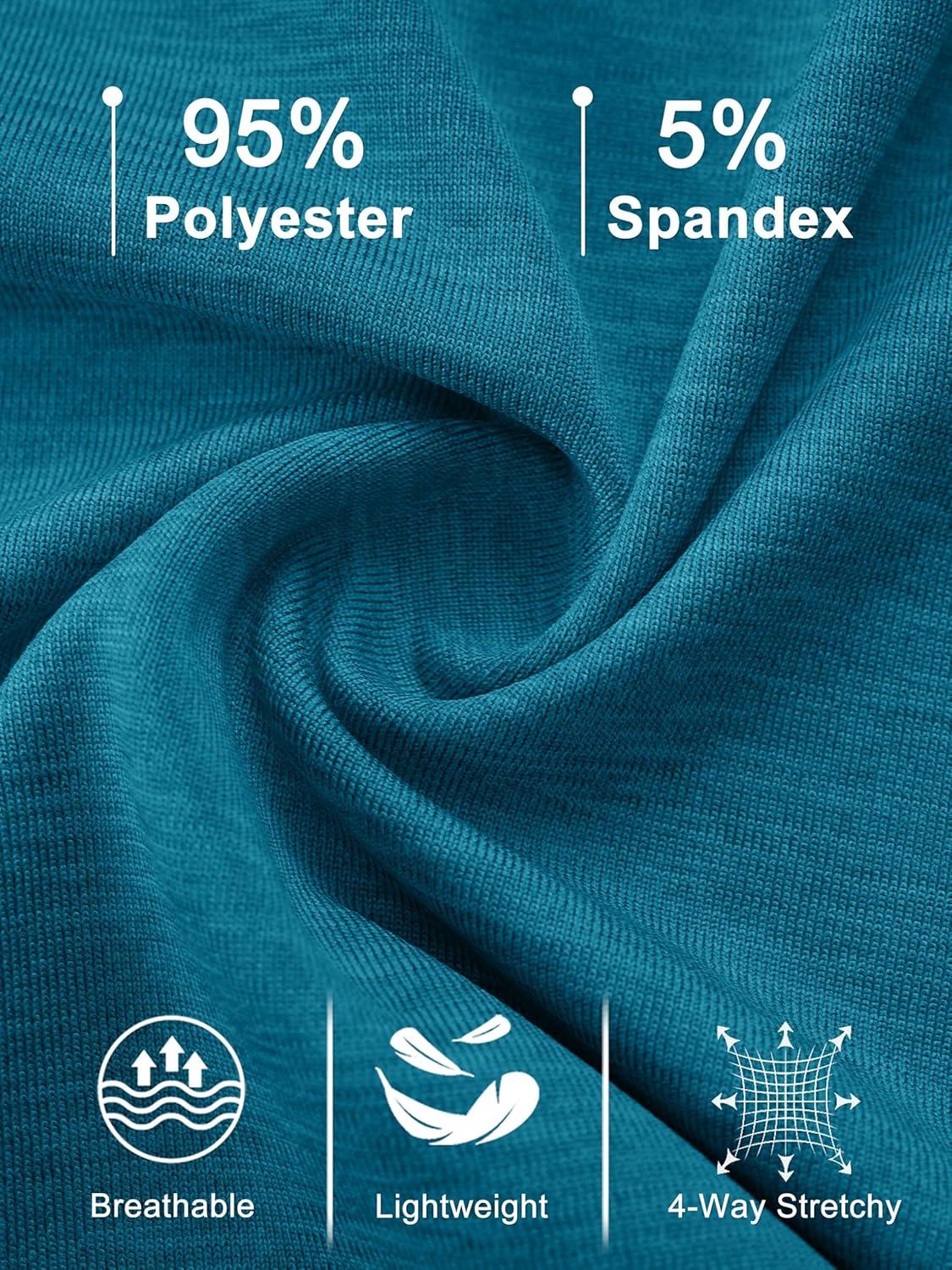 imageMAGCOMSEN Womens Polo Shirts Short Sleeve Quick Dry Golf TShirts Collared Golf Tops for Work Casual 4 ButtonsPeacock Blue