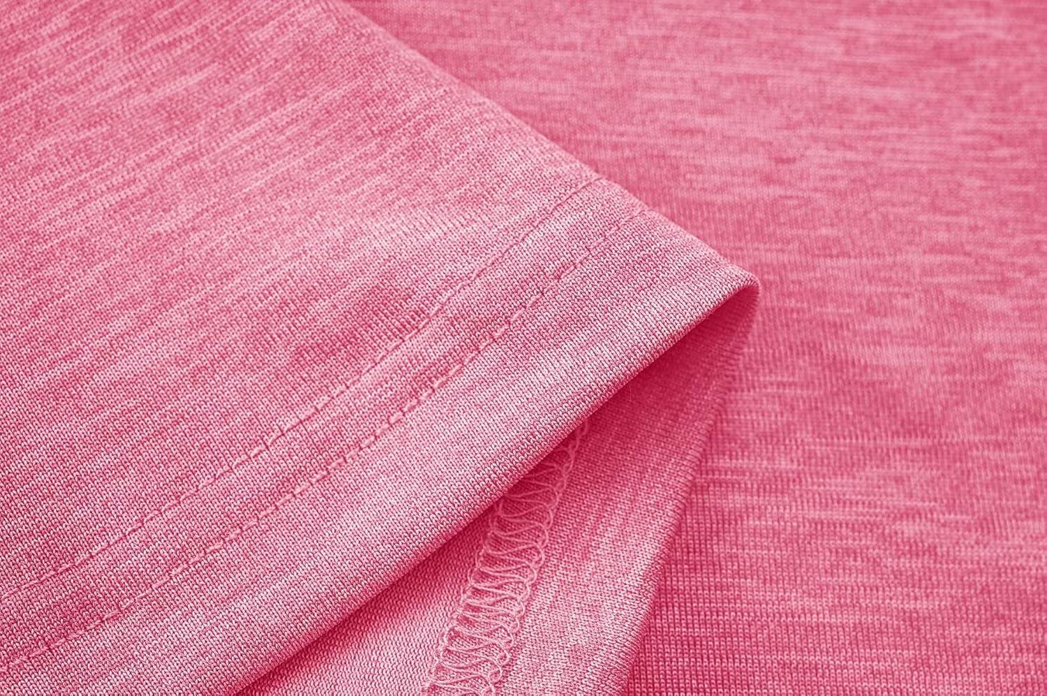 imageMAGCOMSEN Womens Polo Shirts Short Sleeve Quick Dry Golf TShirts Collared Golf Tops for Work Casual 4 ButtonsPink