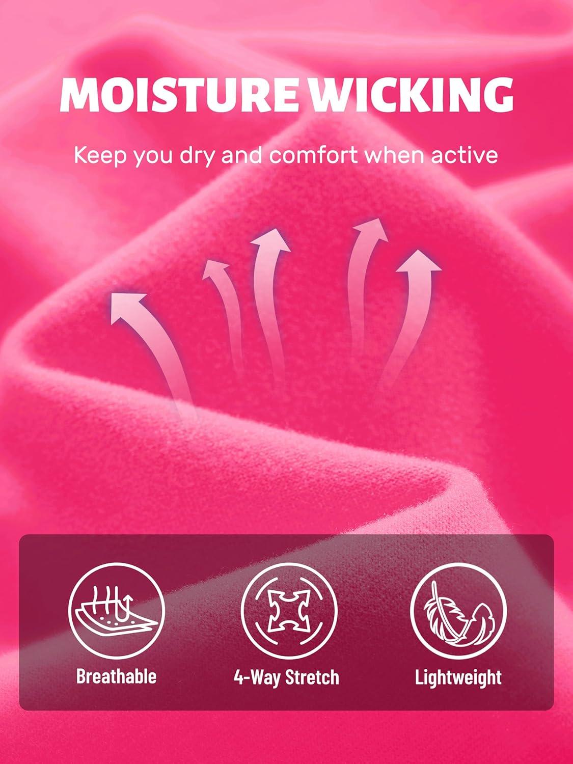 imageTACVASEN Womens Fleece Pullover Quarter Zip Sweatshirt Thermal Shirts Long Sleeve Athletic TopsRose Red