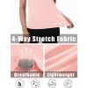 imageMAGCOMSEN 2 Pack Womens Short Sleeve TShirts UPF 50 Workout Running Quick Dry Athletic Rash Guard Swim TopLight PinkLack Blue