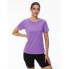 imageMAGCOMSEN 2 Pack Womens Short Sleeve TShirts UPF 50 Workout Running Quick Dry Athletic Rash Guard Swim TopWhitePurple