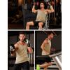 imageMAGCOMSEN Mens UPF 50 Tank Top Gym Workout Sleeveless Muscle Shirts Sun Protection Cut Off Shirts Summer Sleeveless T ShirtLight Khaki